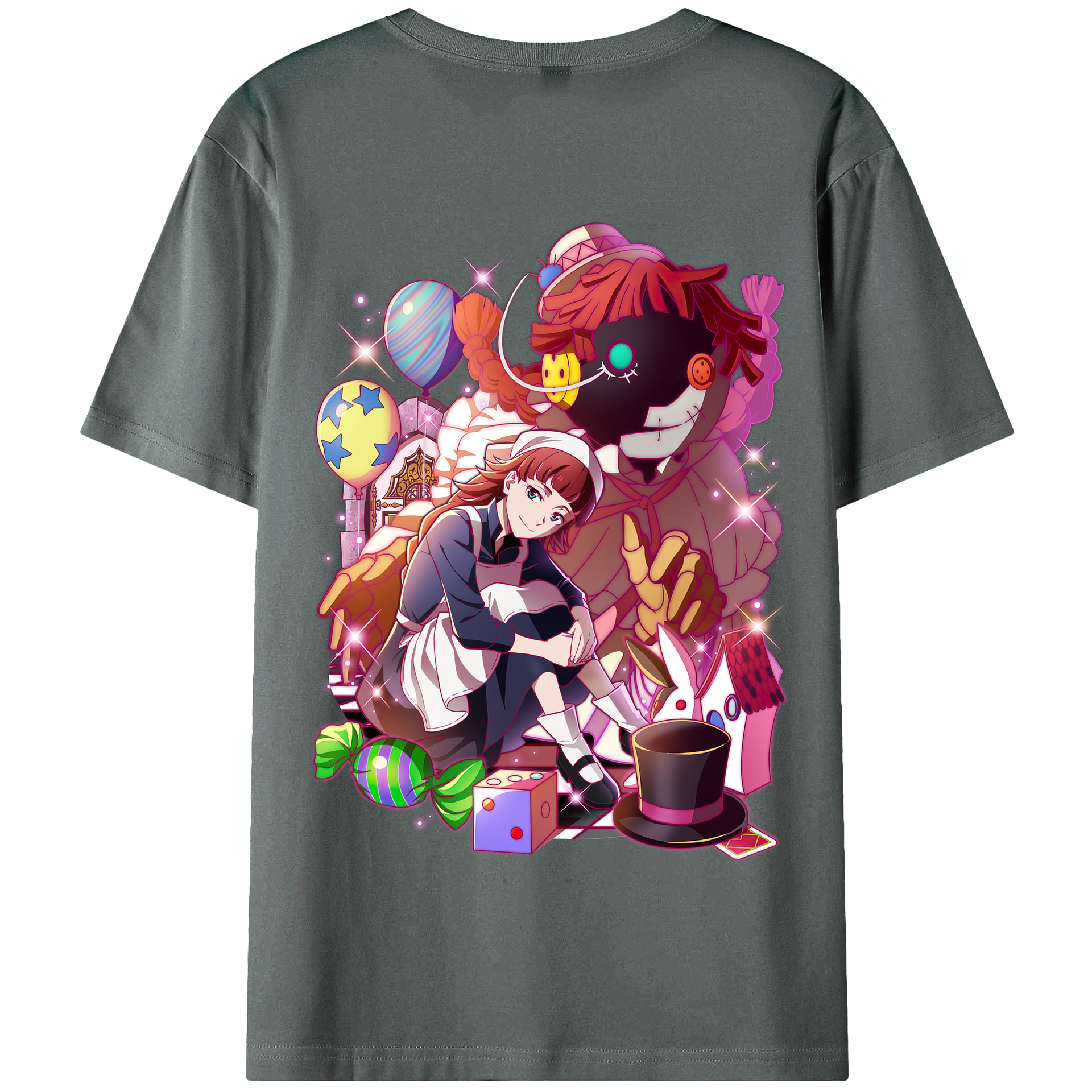 （画像用） 文豪ストレイドッグス Bungo Stray Dogs 綿100％半袖Tシャツ（背面プリント）